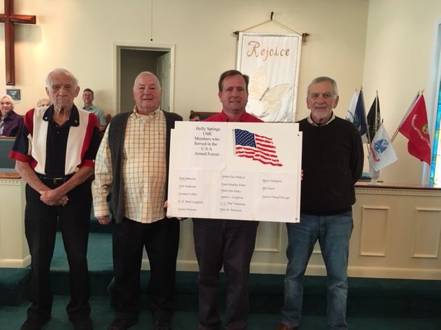 Holly Springs UMC honors veterans